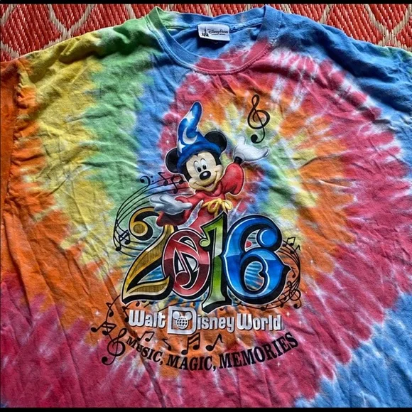 Disney Mickey Mouse Tie Dye T-Shirt, Size 2XL - Picture 2 of 6